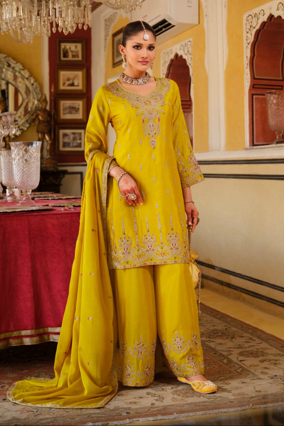 Biswas Amber Full Work Gharara Set