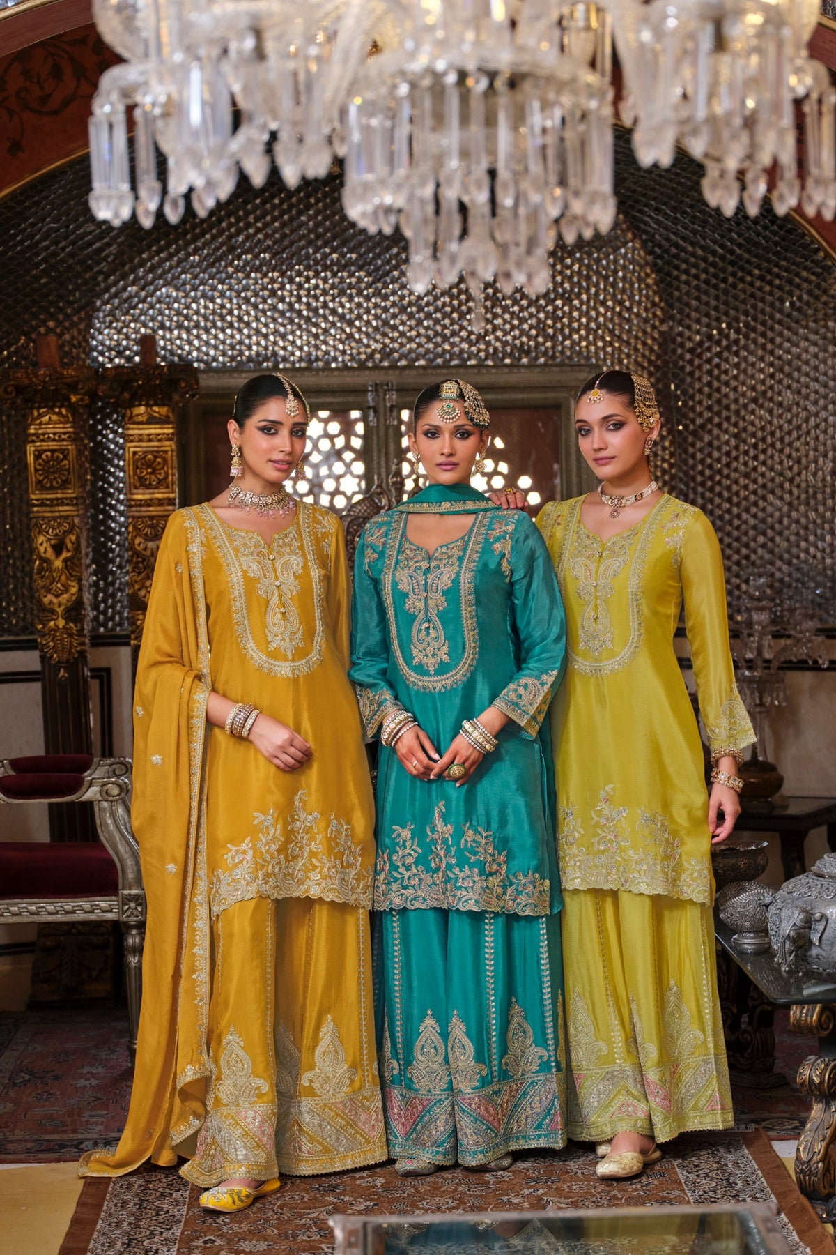 Gunja Amber Full Work Heavy Gharara Set