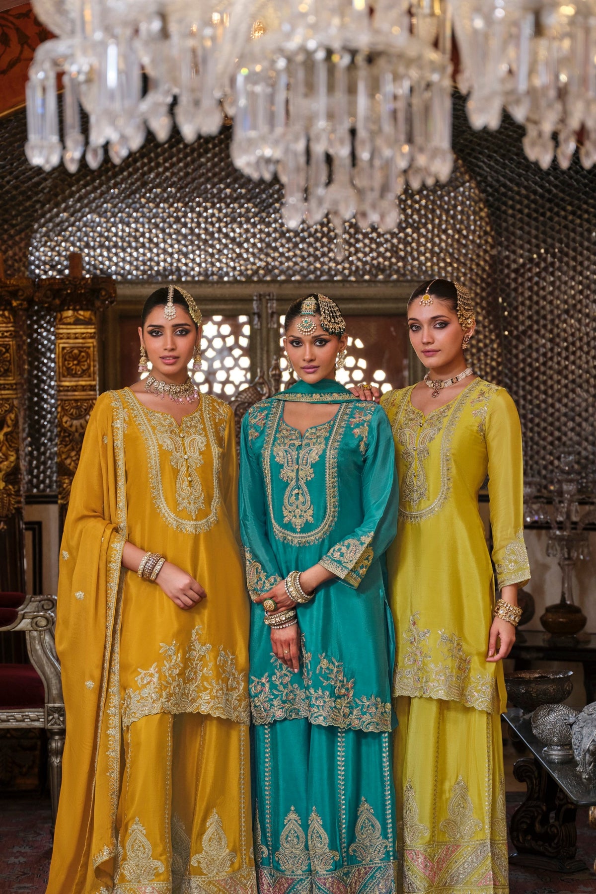 Gunja Peacock Full Work Heavy Gharara Set