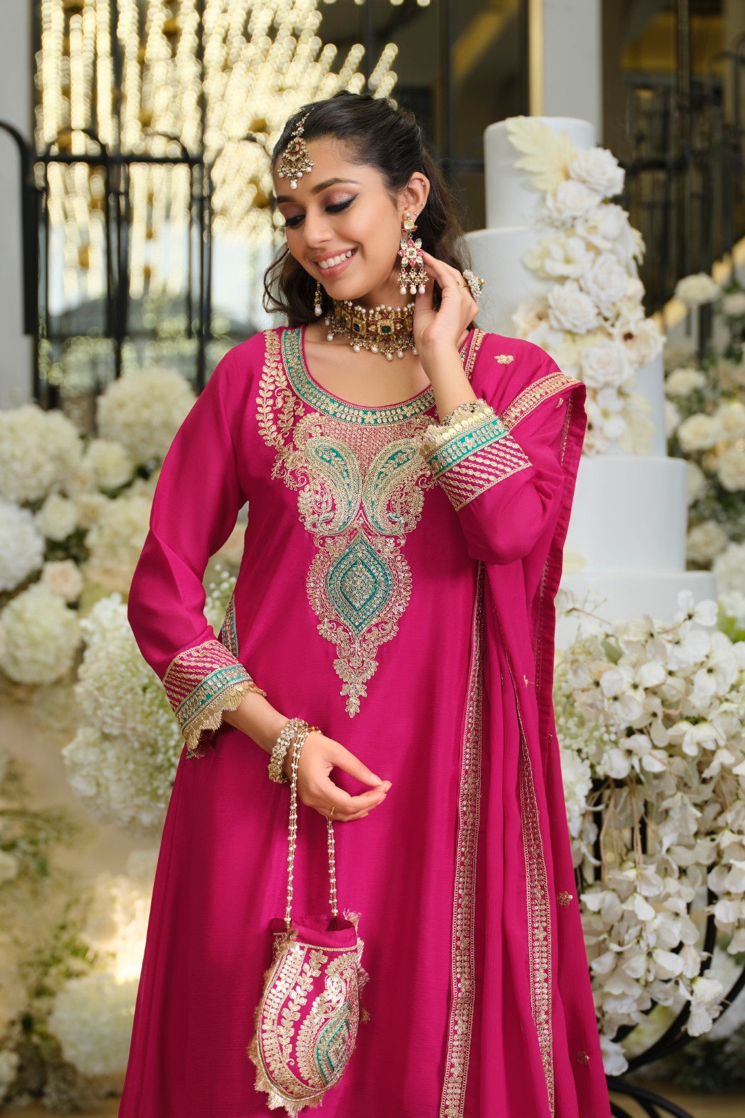 Areesa Rouge Full Work Heavy farshi Suit Set