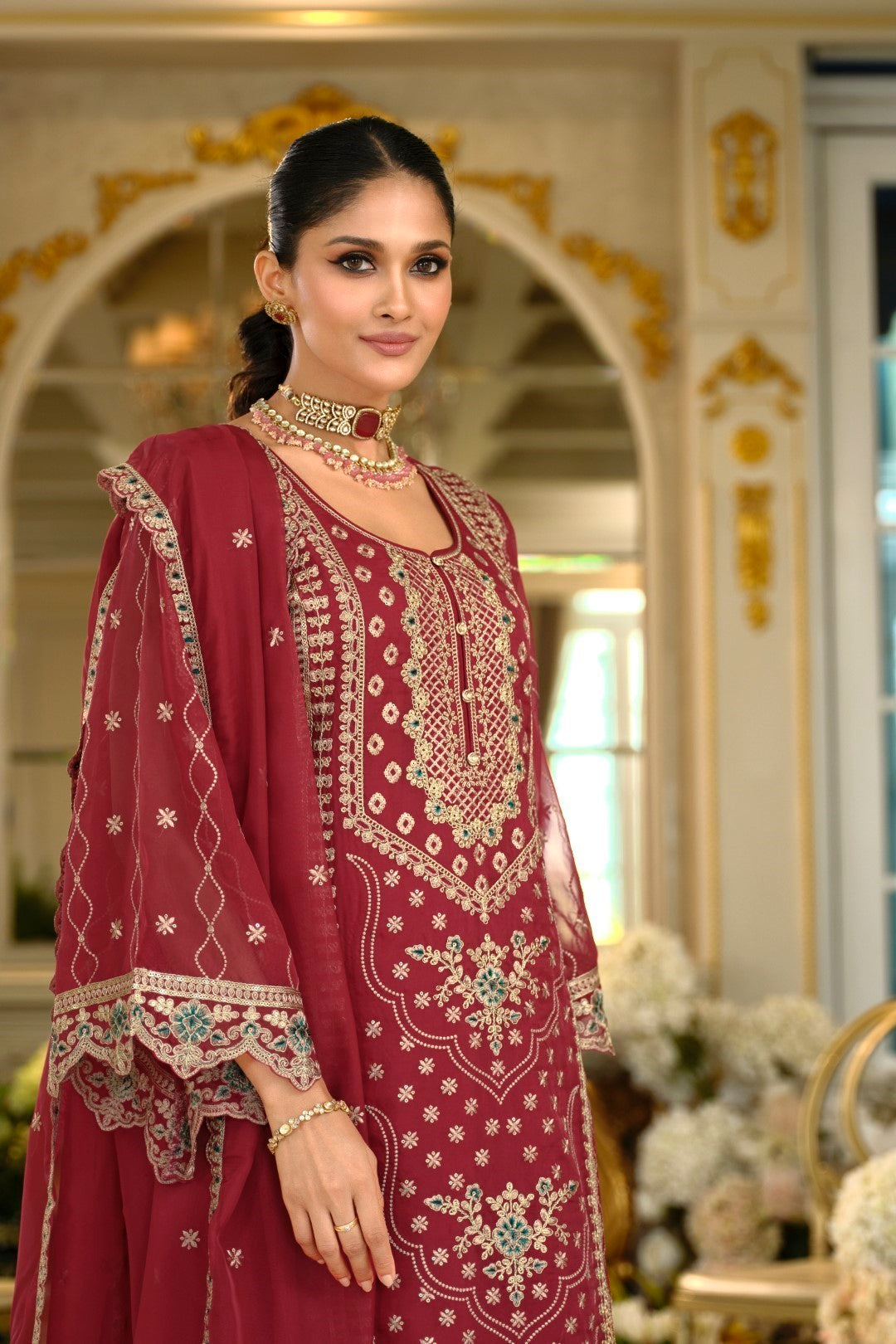 Itrake rose full work suit set