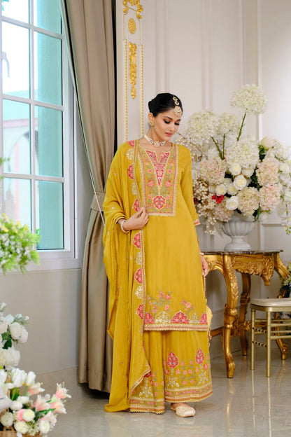Suryamookhi amber Embroidery Gharara Suit Set