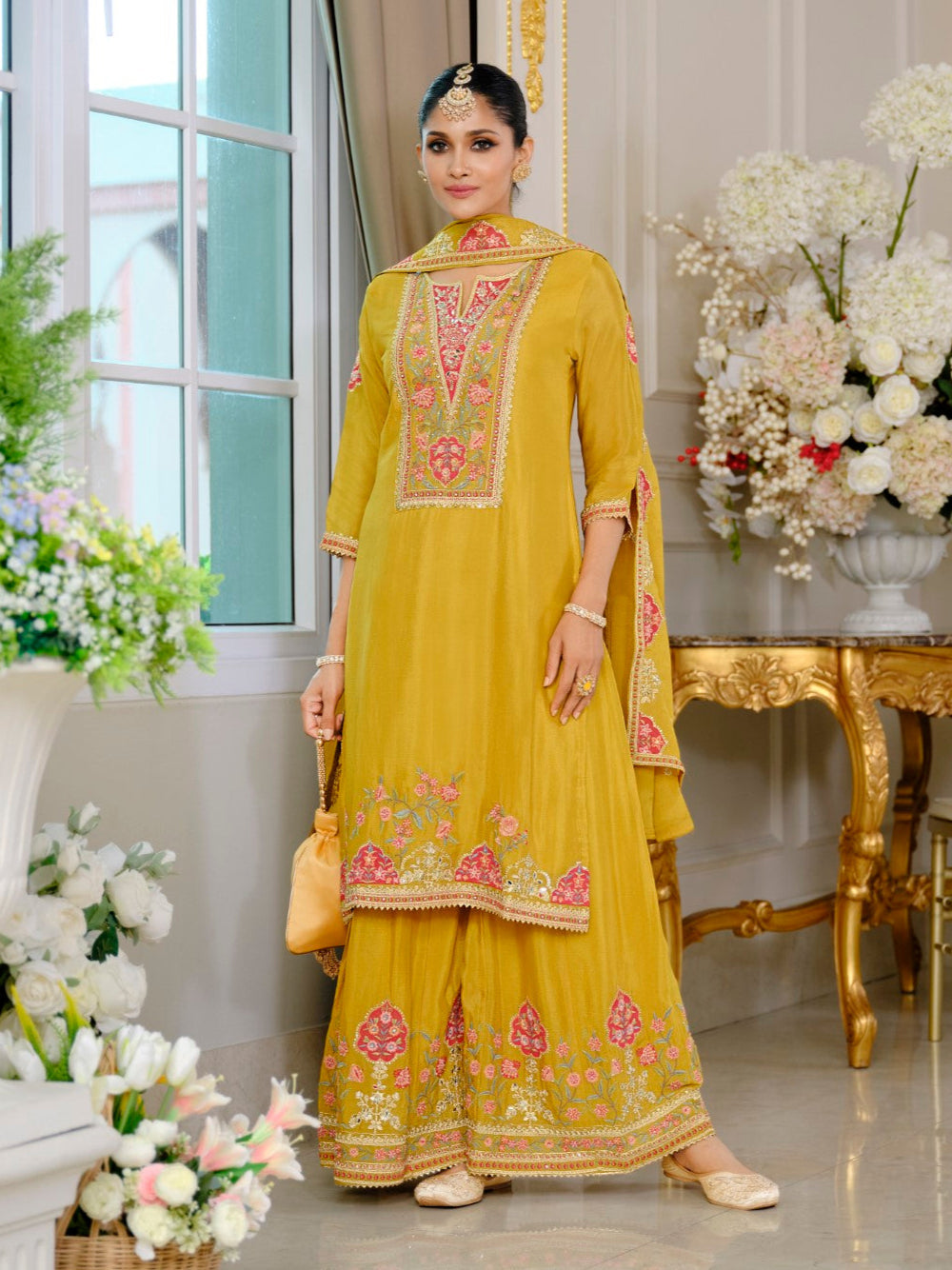 Suryamookhi amber Embroidery Gharara Suit Set