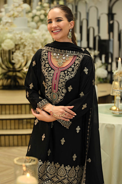 Areesa Jade Full Work Gharara Suit Set
