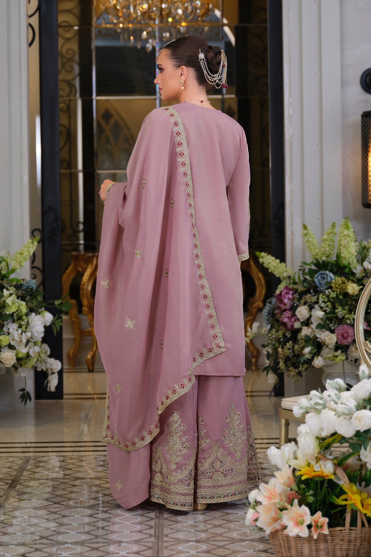Tansu Rose Full Work Heavy Gharara Set