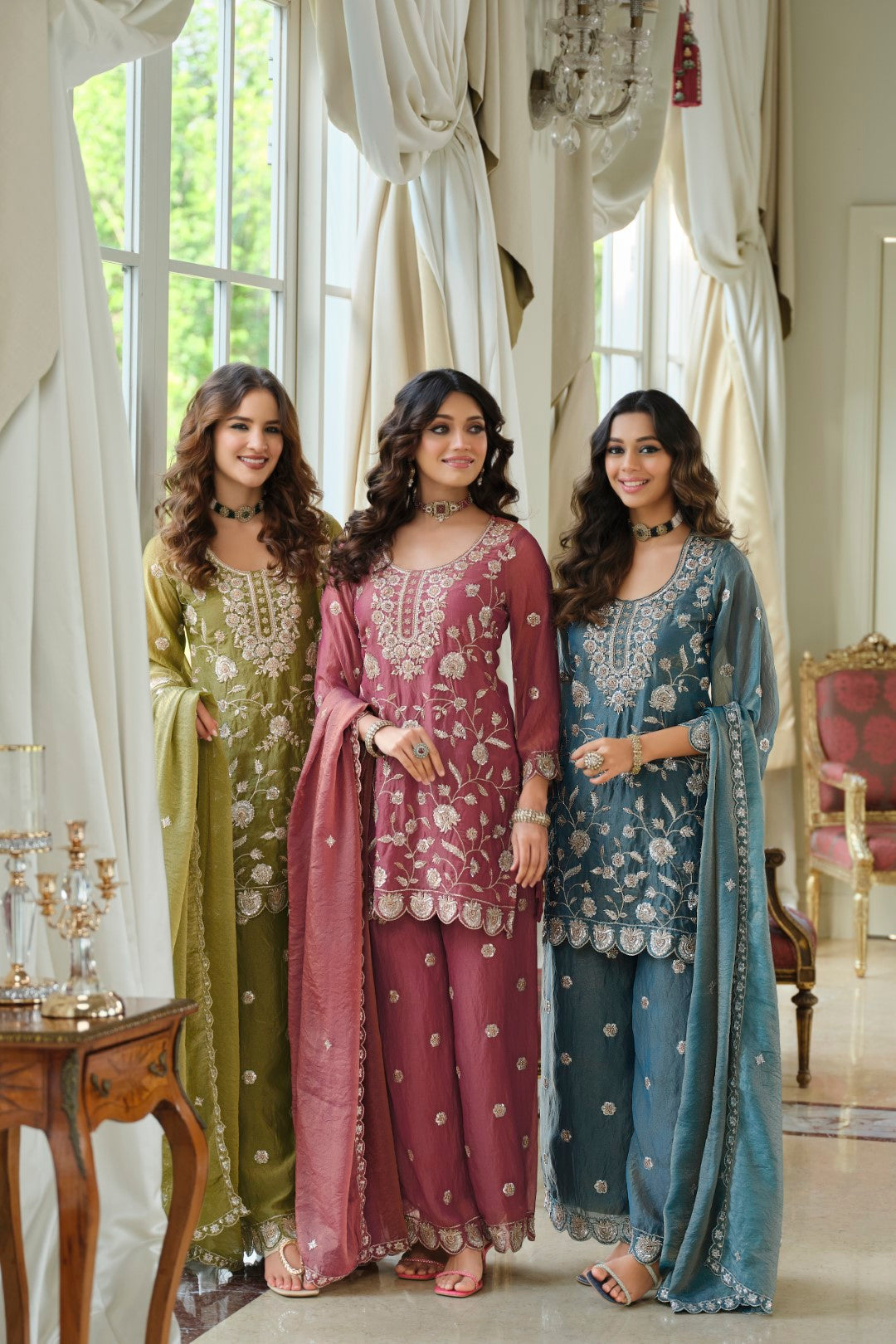 Adab Rouge Full Work Suit Set