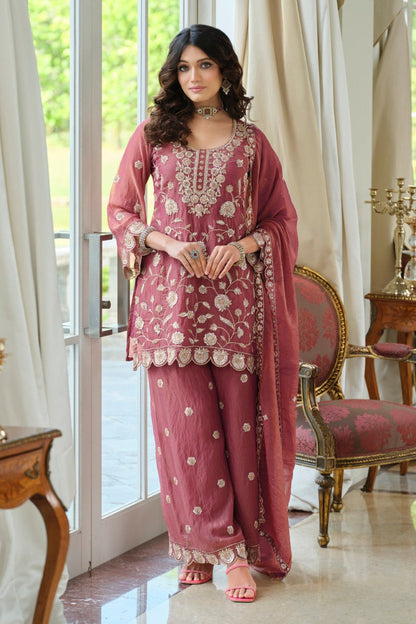 Adab Rouge Full Work Suit Set