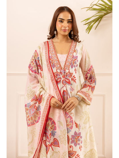 Karen ecru cotton suit set