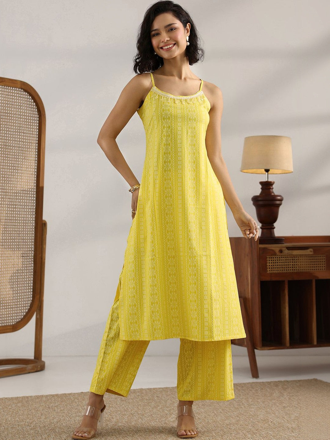 Women Ethnic Motifs Printed Regular Kurta with Palazzos