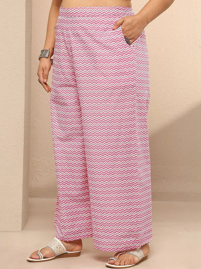 Dhiyona Women's Plus Size Floral Printed Regular Kurta with Palazzos & With Dupatta