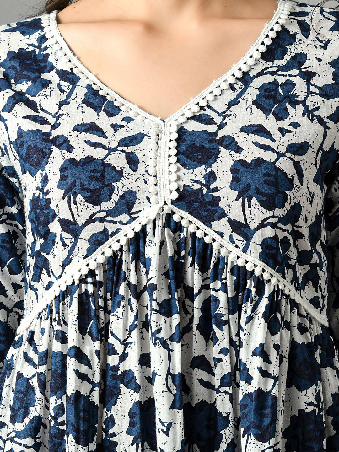 Floral Printed Pure Cotton Kurta with Palazzos