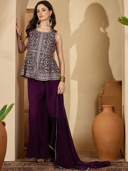Women Purple Kurta Sets