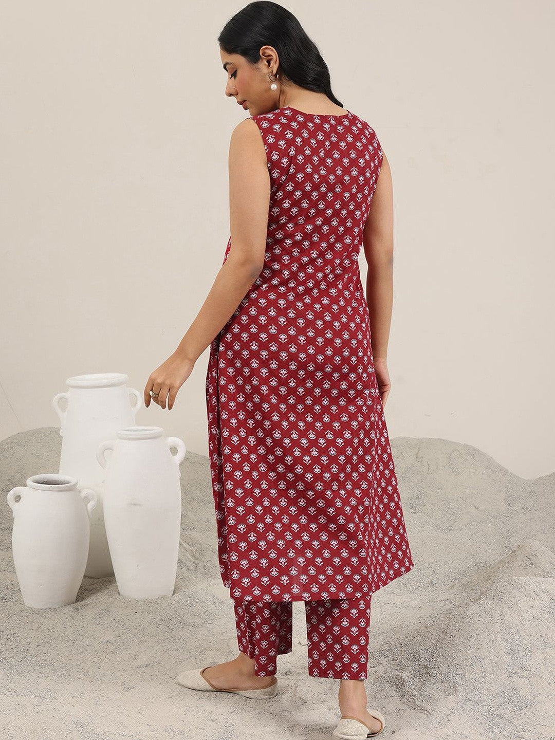 Women Ethnic Motifs Printed Regular Kurta with Trousers