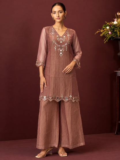 Elini Rose Work Festive Suit Set