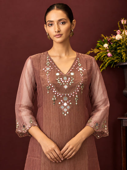 Elini Rose Work Festive Suit Set