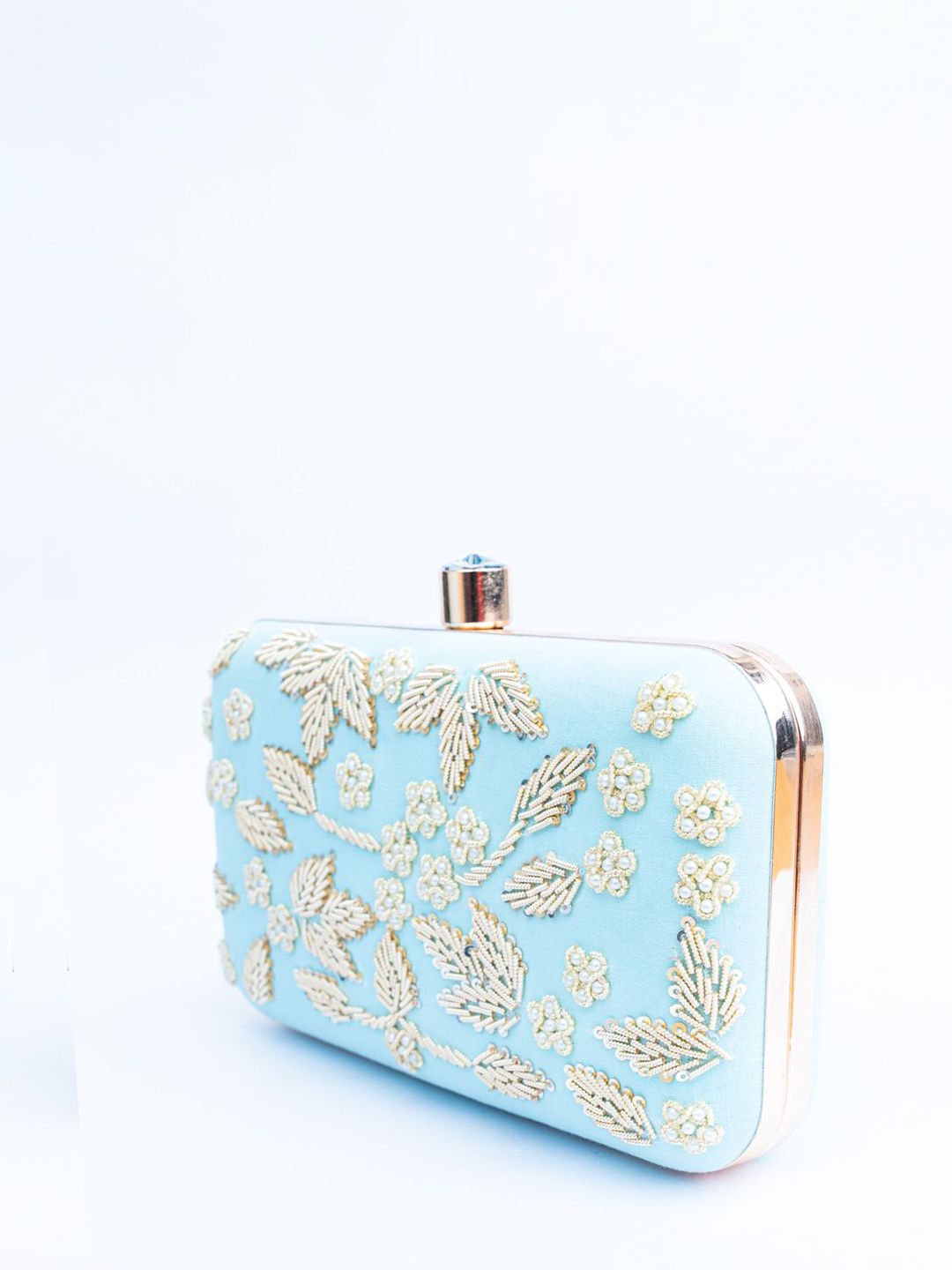 Dhiyona NR Floral Embroidered Box Clutch
