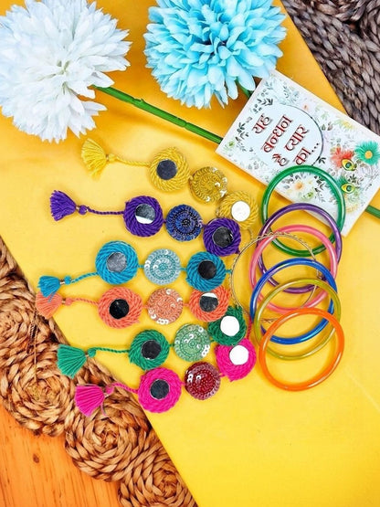 Dhiyona Set Of 2 Bangle Style Handcrafted Bhaiya Bhabhi Rakhi