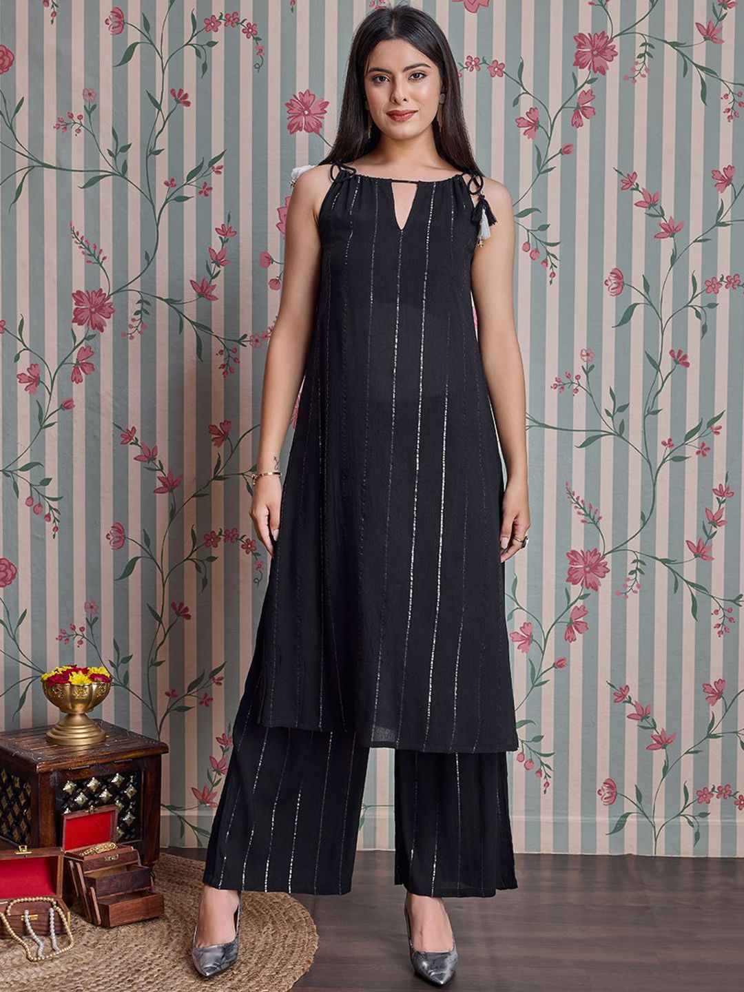 Dhiyona OD  Straight Kurta with Palazzos
