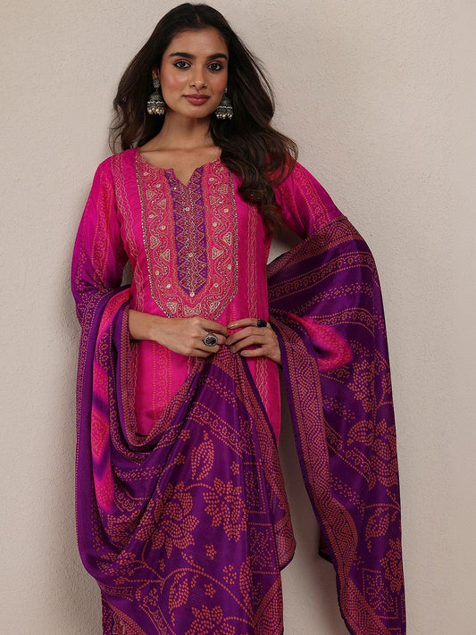Women Ethnic Motifs Embroidered Regular Mirror Work Kurta with Trousers & With Dupatta