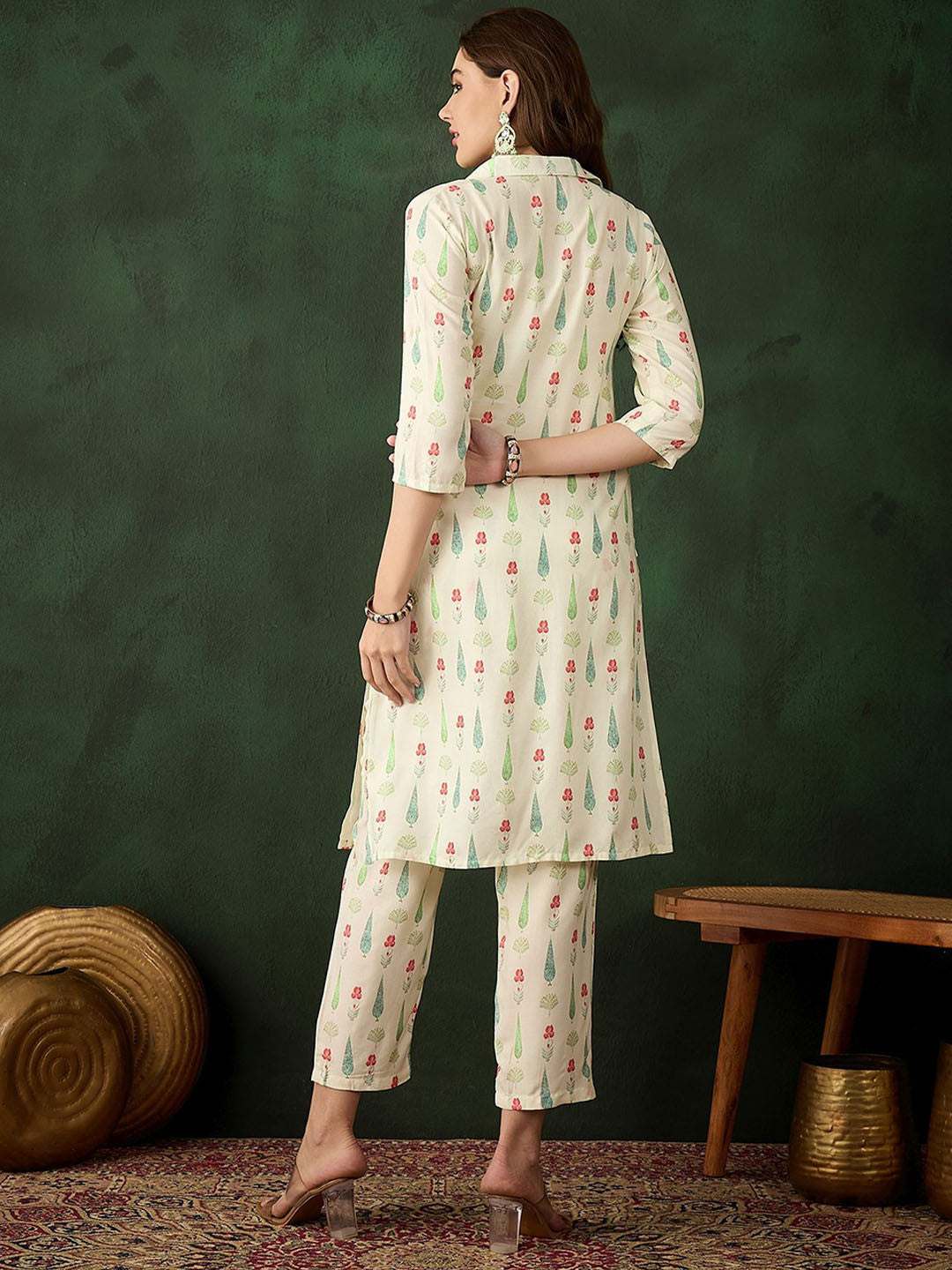 Printed Kurta With Trousers