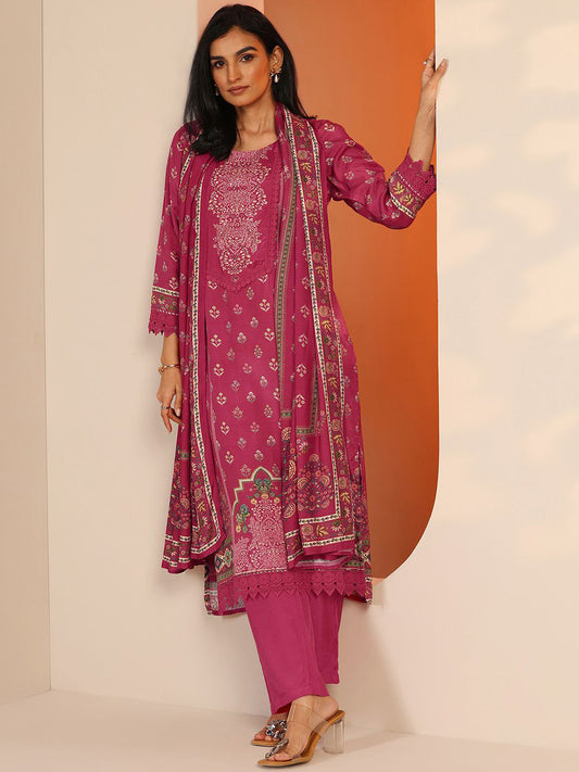 Women Ethnic Motifs Printed Kurta with Trousers & Dupatta