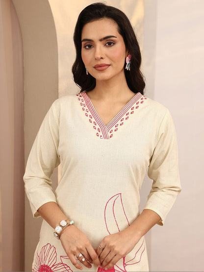 Women Floral Printed Regular Kurta with Trousers