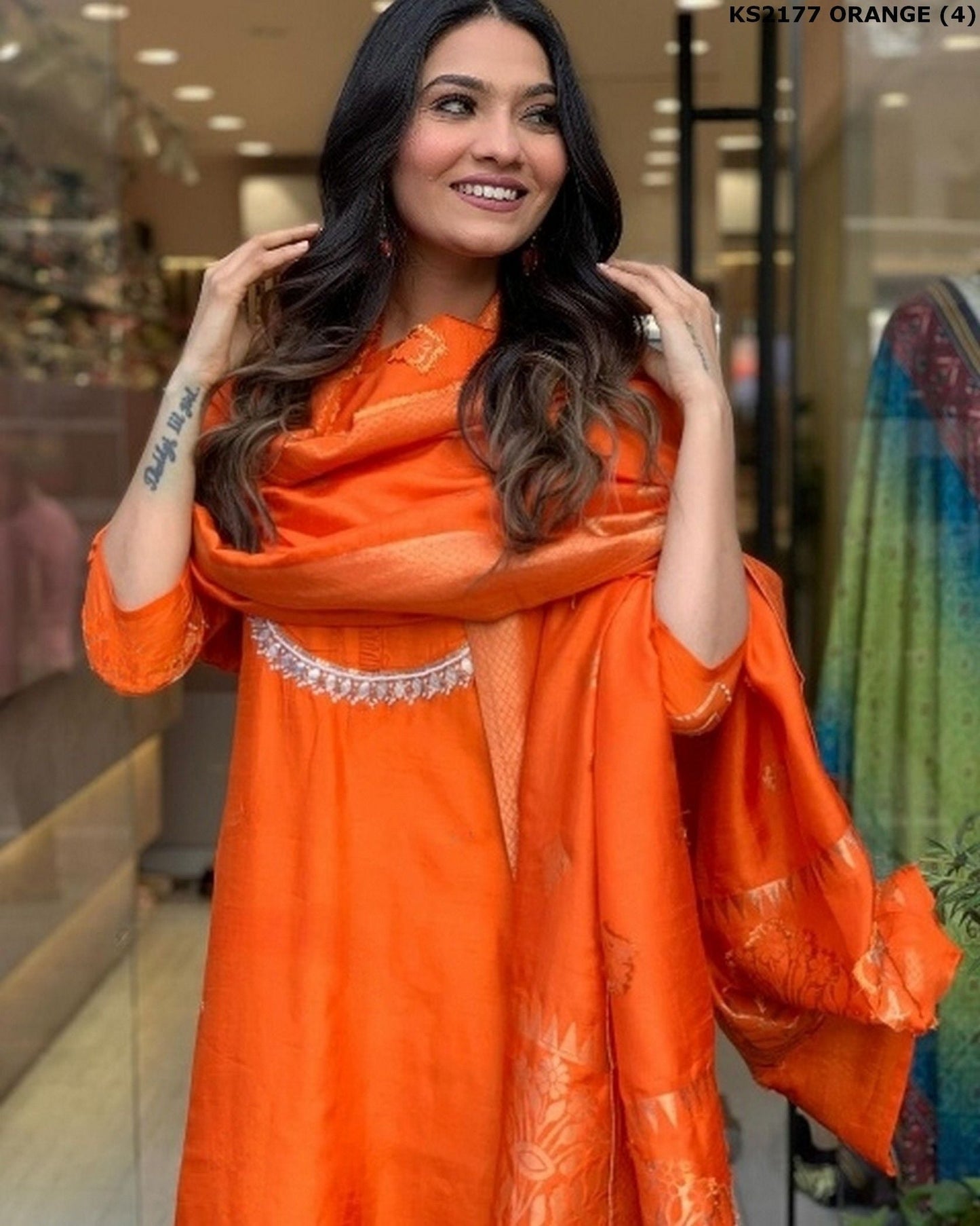 Dhiyona KL Women Regular Kurta with Palazzos & With Dupatta