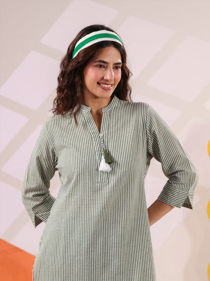 Fera capsi stripes cotton stripes co-ord set