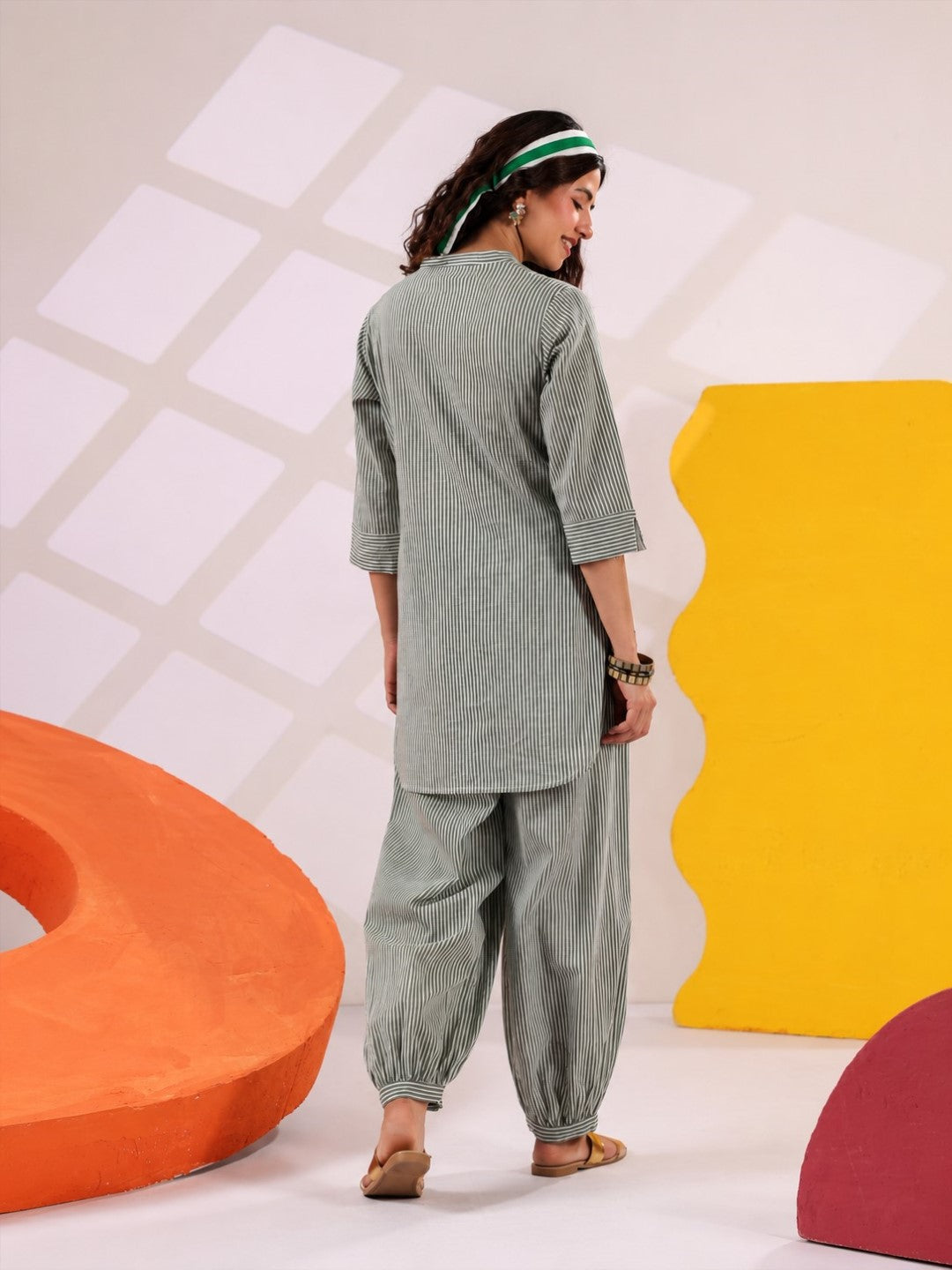 Fera capsi stripes cotton stripes co-ord set