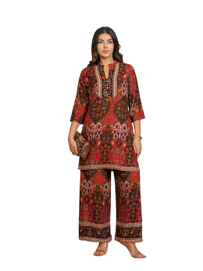 Tashvika carmen Printed Co-ord Set