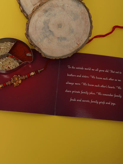 Dhiyona Unisex Beaded Thread Rakhi