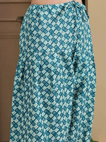 Dhiyona KL Women Printed Cotton Blend Kurta Sets With Dupatta