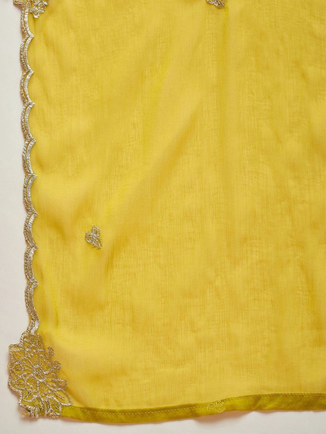 Women Ethnic Motifs Embroidered Regular Thread Work Kurta with Palazzos & With Dupatta