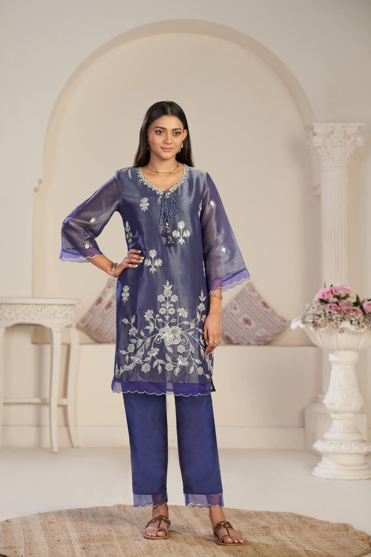 Anumeha thistle work co-ord set