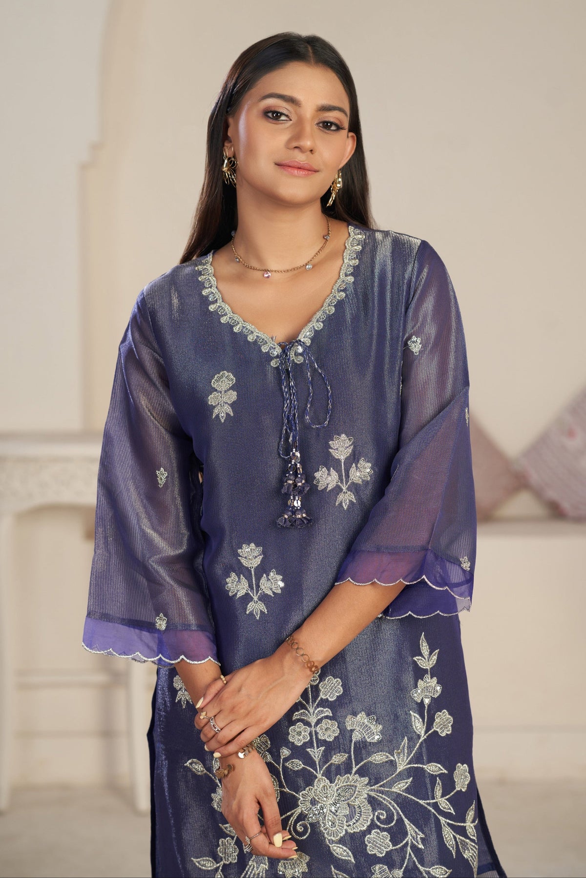 Anumeha thistle work co-ord set