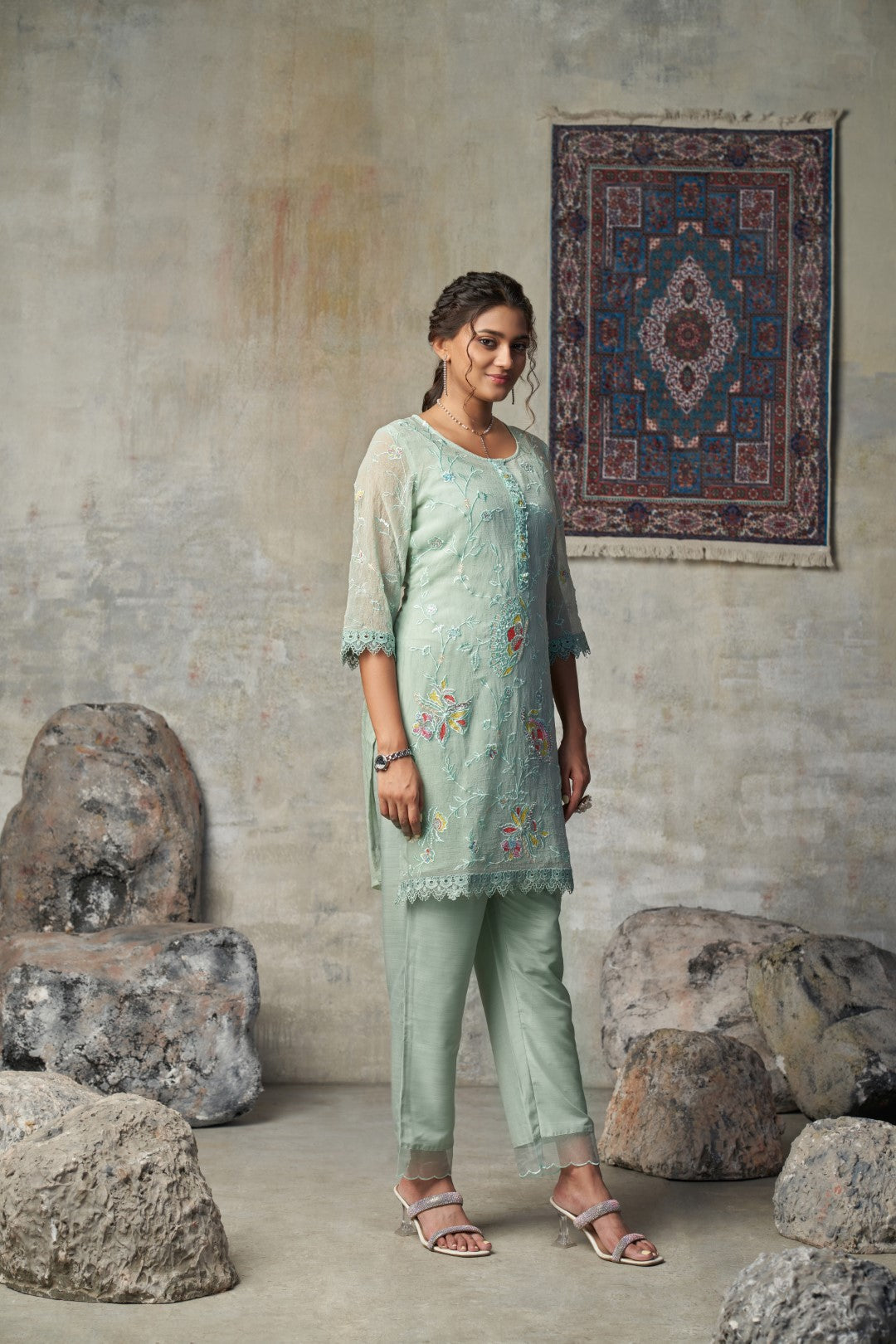 Anumeha moss full work co-ord set