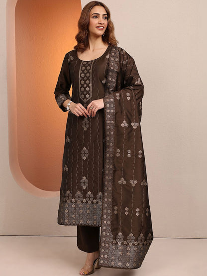 Women Regular Kurta with Trousers & With Dupatta