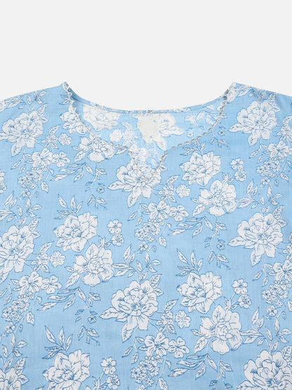 Dhiyona KL Women Floral Printed Kurta with Trousers & Dupatta