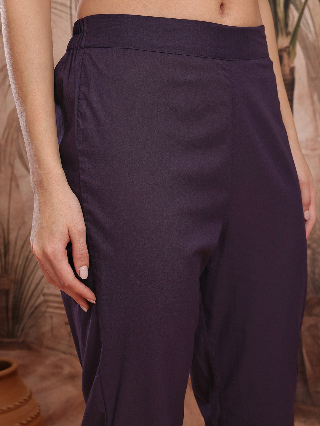 Ethnic Motifs Printed Regular Pure Cotton Kurta with Trousers