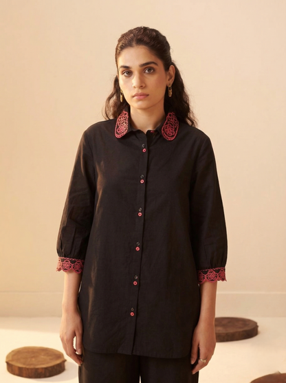 Tisca matte embroidery co-ord set
