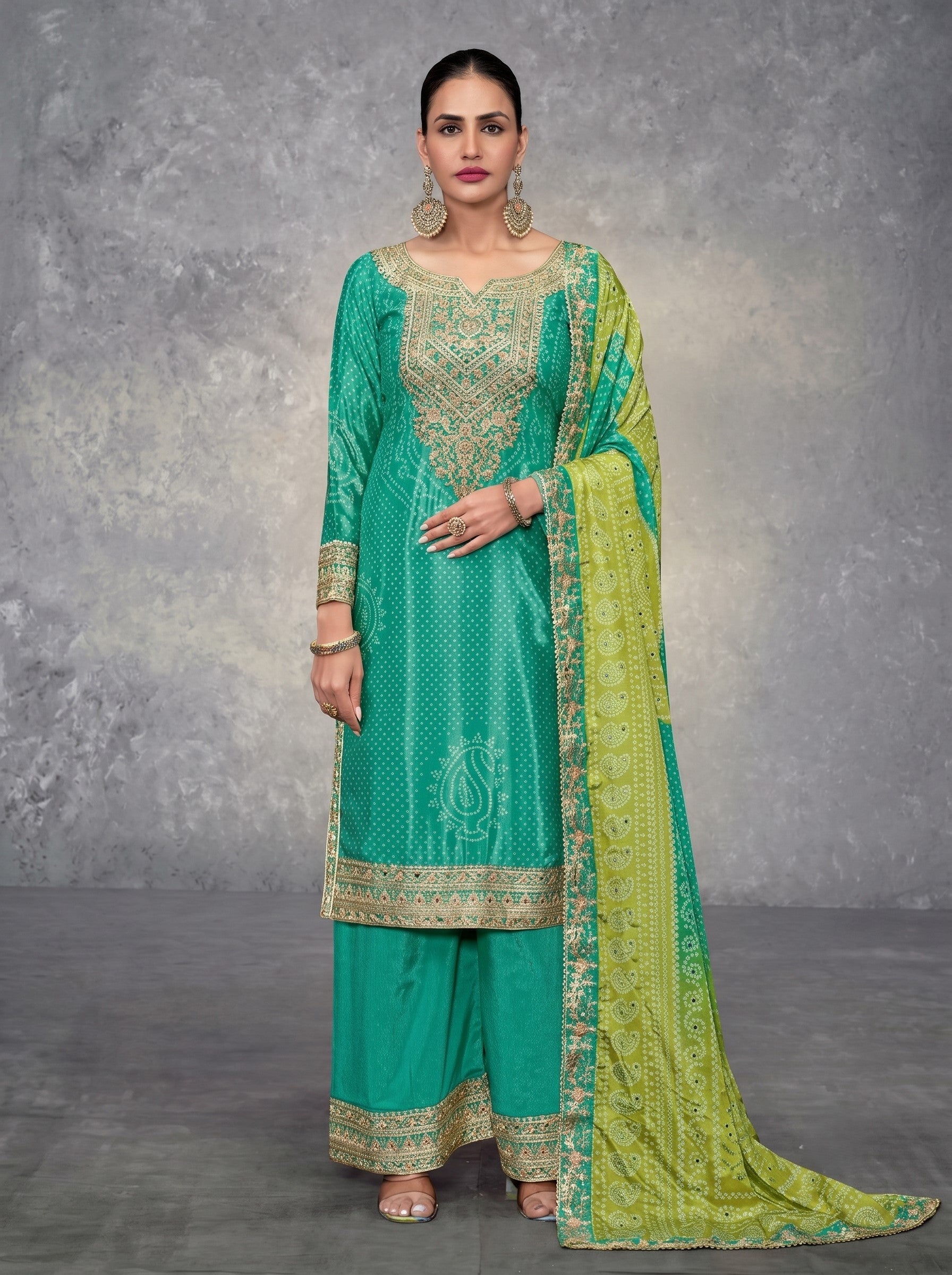 Dhunki fern premium full work suit set