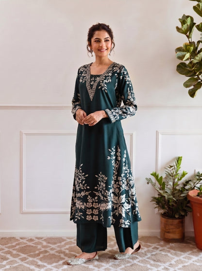 Aruna Shamrock Kurta Pant Set