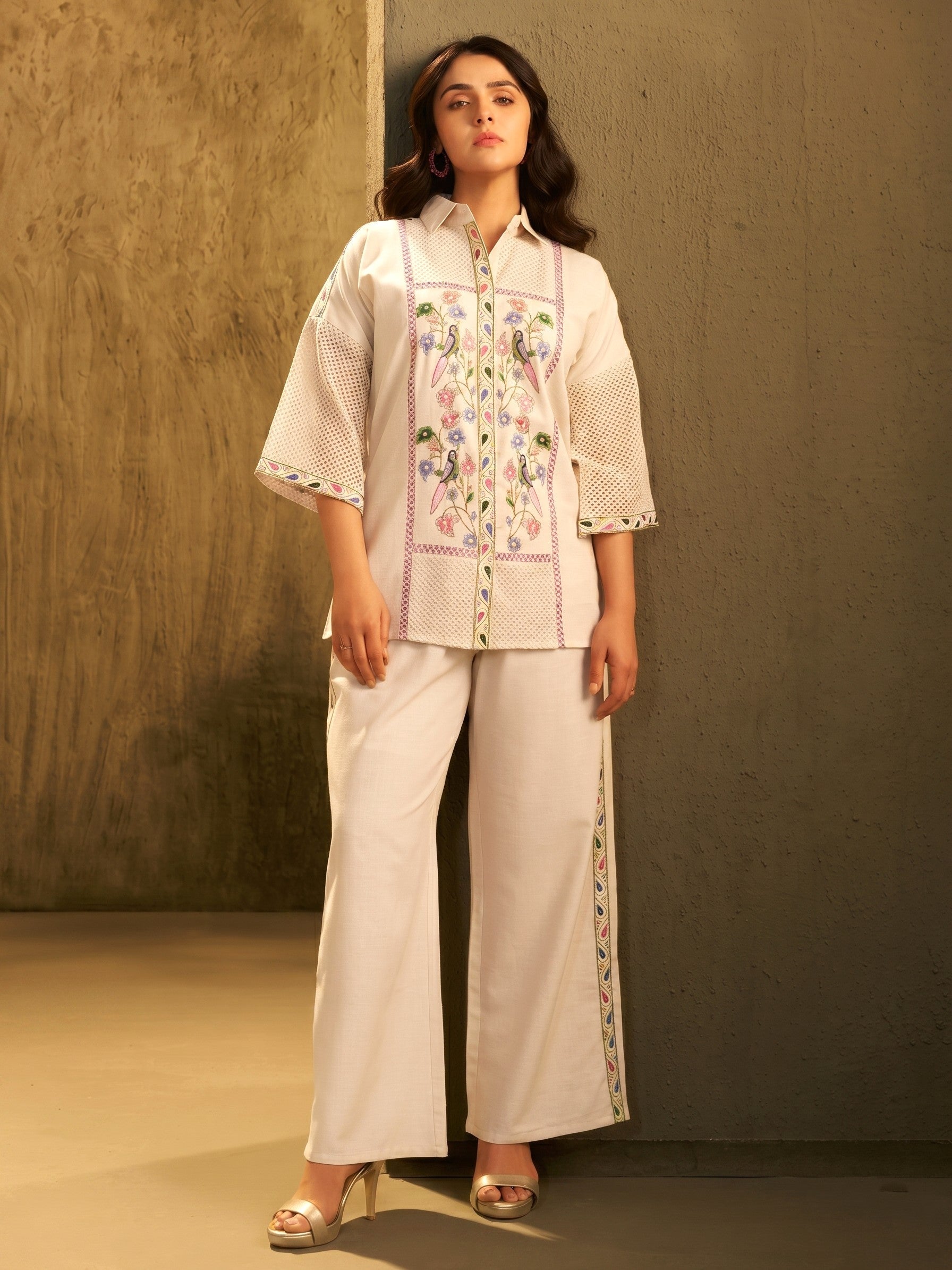Rivera Daisy embroidery co-ord set