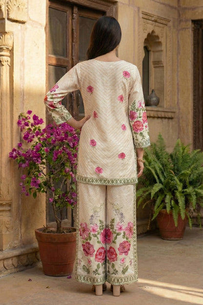 Bahara Mist Printed Work Co-ord Set