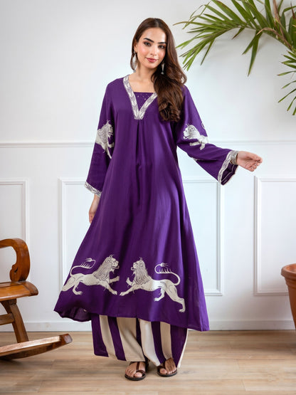 Karen munsell printed kurta pant set