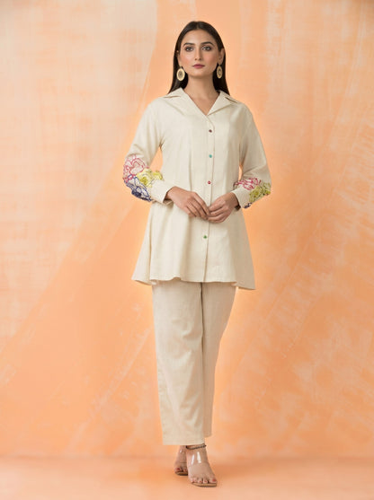 Niharika Daisy Handwork Co-ord Set