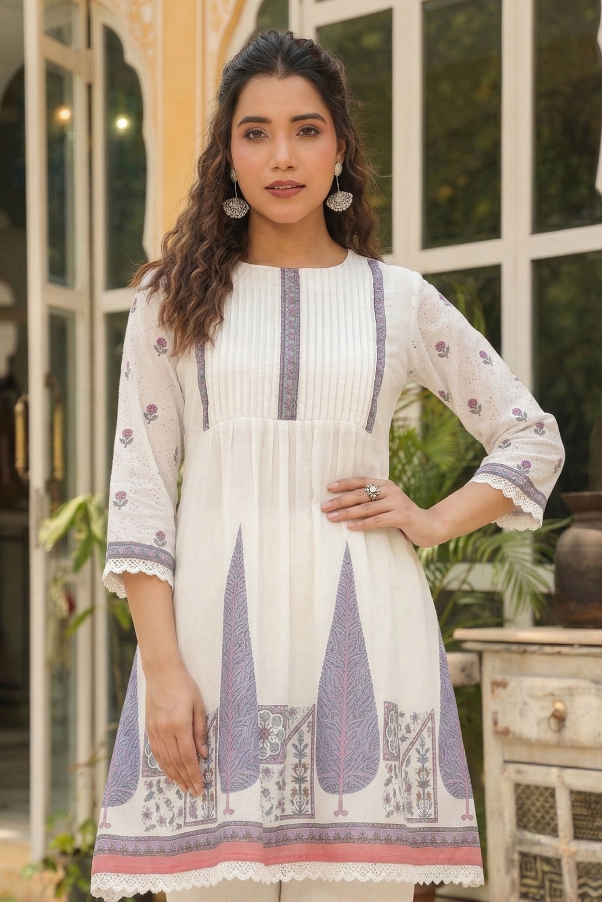 Dagdai iris cotton co-ord set