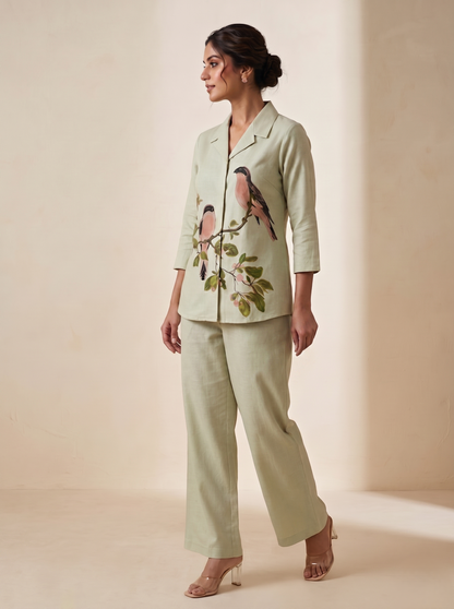 Prisha basil cotton co-ord set