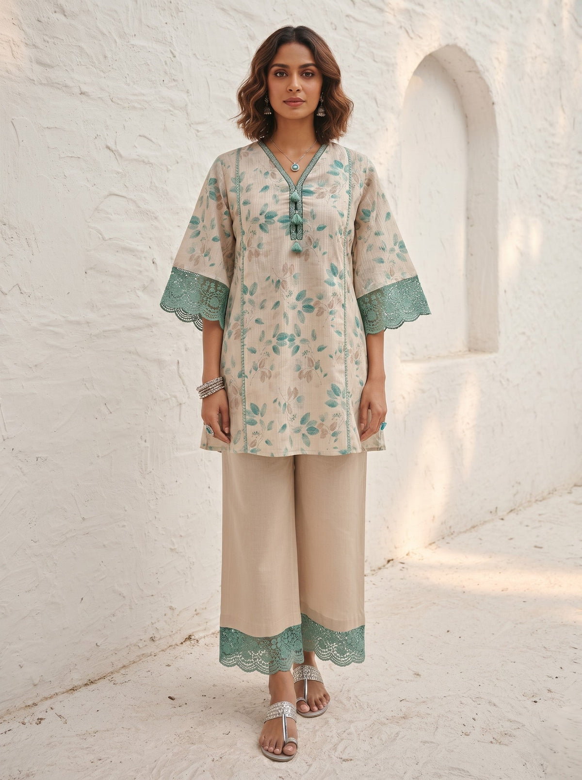 Swades sea cotton co-ord set
