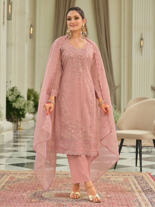 AutumnLane Adab softpink full work suit set